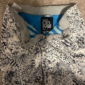 Volcom Snowboard Pants Ski Snow L White Black